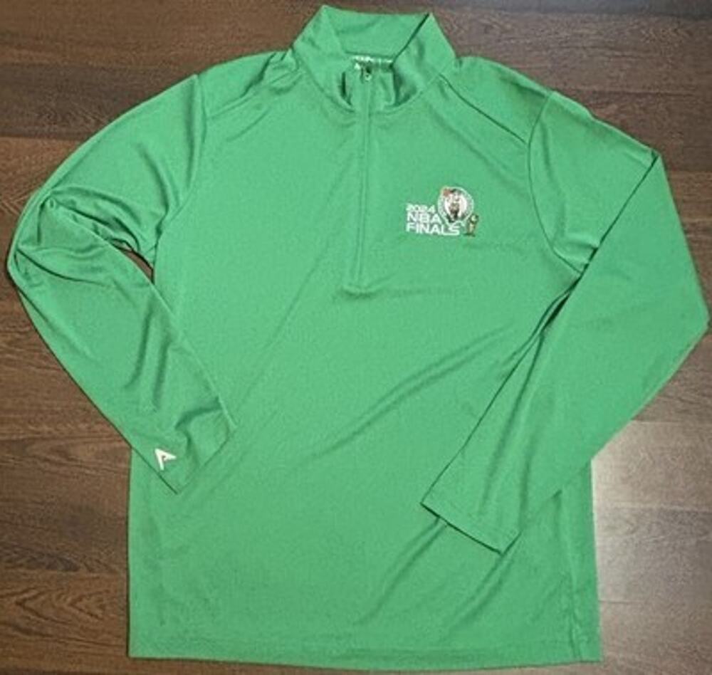 NWOT Antigua Boston Celtics 2024 NBA Finals Quarter-Zip Sz M
